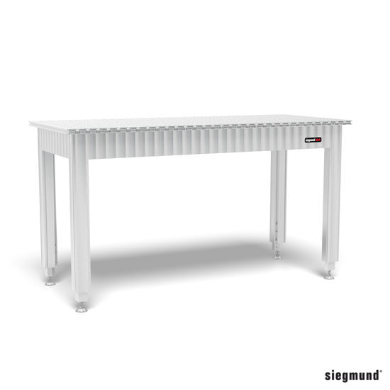 SIEGMUND Állítható magasságú Siegmund munkaasztal aluminium asztali profillal 1600x700 termék fő termékképe