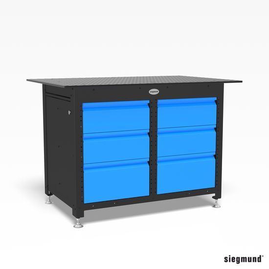 Siegmund Workstation 1200x800 zárt tartalmaz 6 fiókot termék fő termékképe