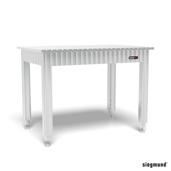SIEGMUND Állítható magasságú Siegmund munkaasztal aluminium asztali profillal 1200x800 termék fő termékképe