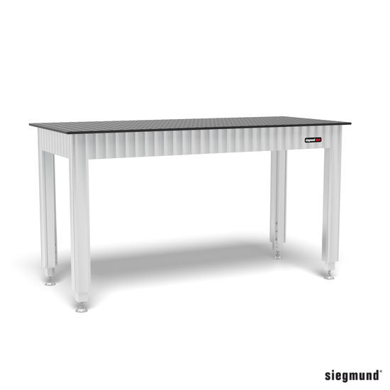 SIEGMUND Állítható magasságú Siegmund munkaasztal acéllemezzel 1600x700 termék fő termékképe