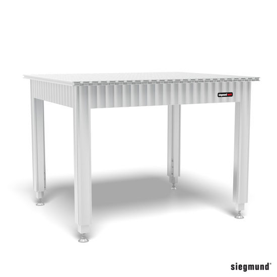 SIEGMUND Állítható magasságú Siegmund munkaasztal aluminium asztali profillal 1200x1000 termék fő termékképe