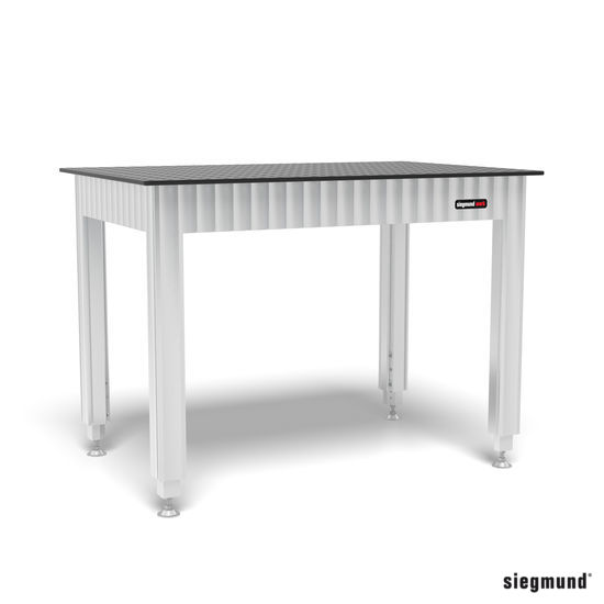 SIEGMUND Állítható magasságú Siegmund munkaasztal acéllemezzel 1200x800 termék fő termékképe