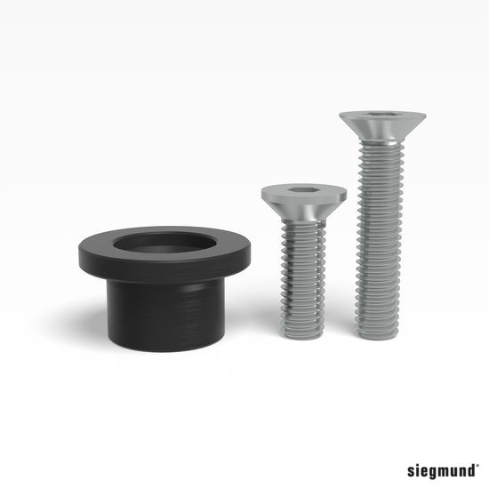 SIEGMUND Készlet Polírozott szorító gallérral M6 menethez ‐ polírozott termék fő termékképe
