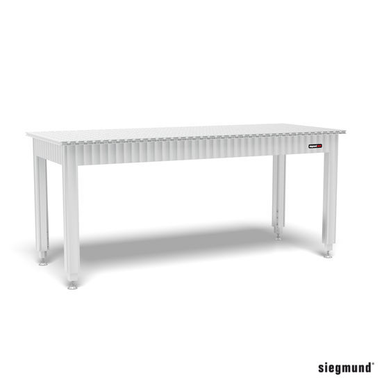 SIEGMUND Állítható magasságú Siegmund munkaasztal aluminium asztali profillal 2000x800 termék fő termékképe